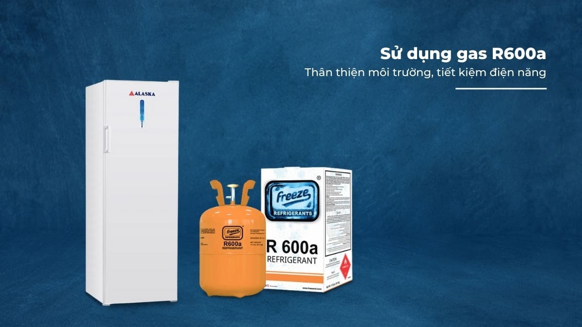 Tủ đông Alaska dùng gas R600A Tủ đông Alaska