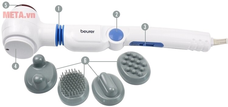 Máy massage cầm tay có hồng ngoại Beurer MG40
