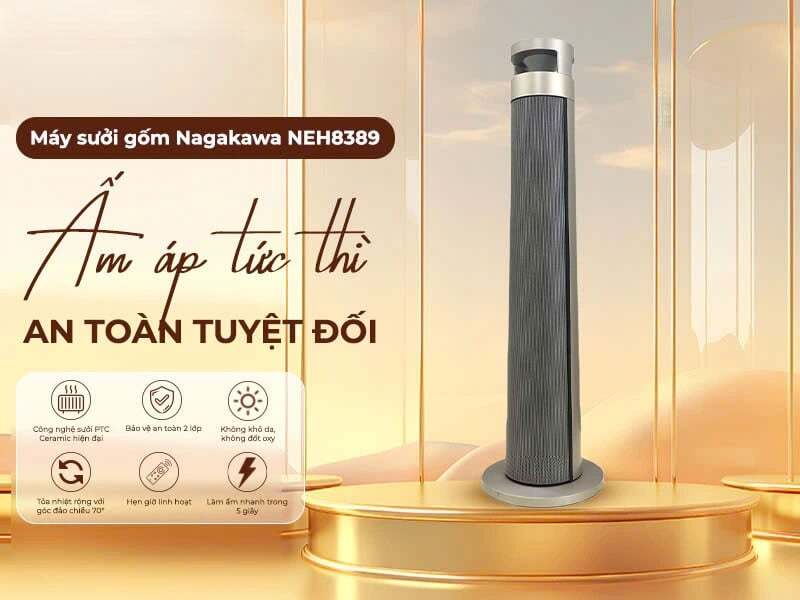Máy sưởi điện có công suất cao làm ấm nhanh Máy sưởi điện