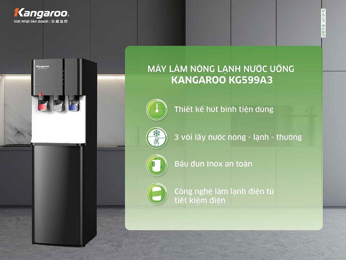 Cây nước nóng lạnh Kangaroo KG599A3