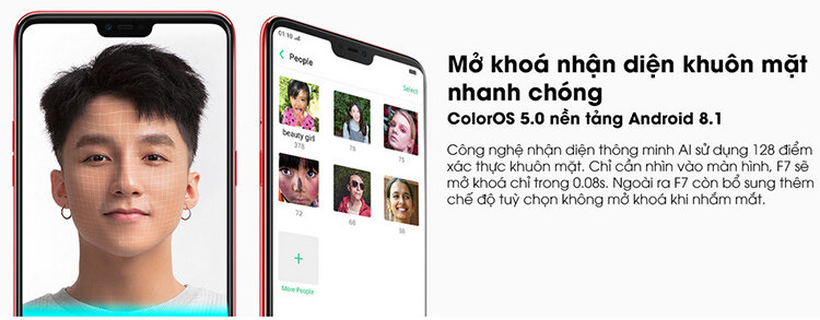 Điện thoại Oppo F7 Silver