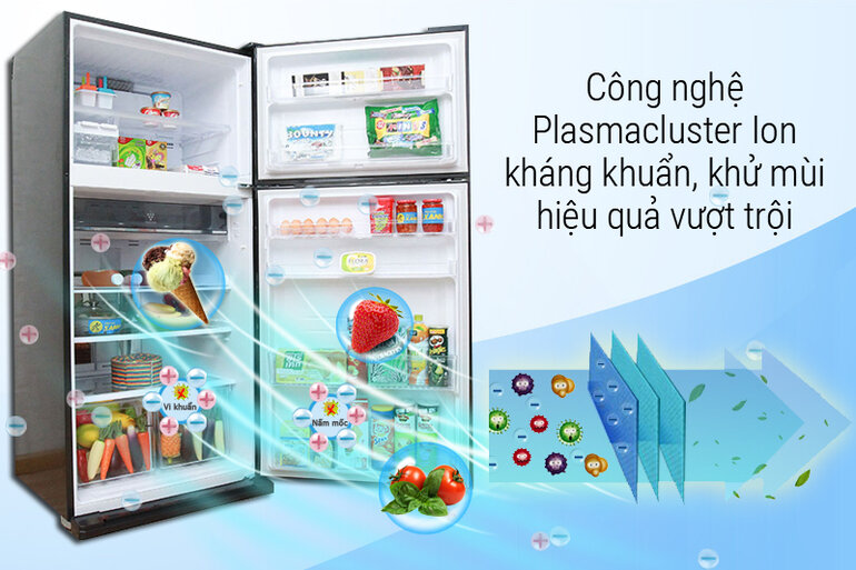 Tủ lạnh Sharp Inverter 382 lít SJ-XP382AE