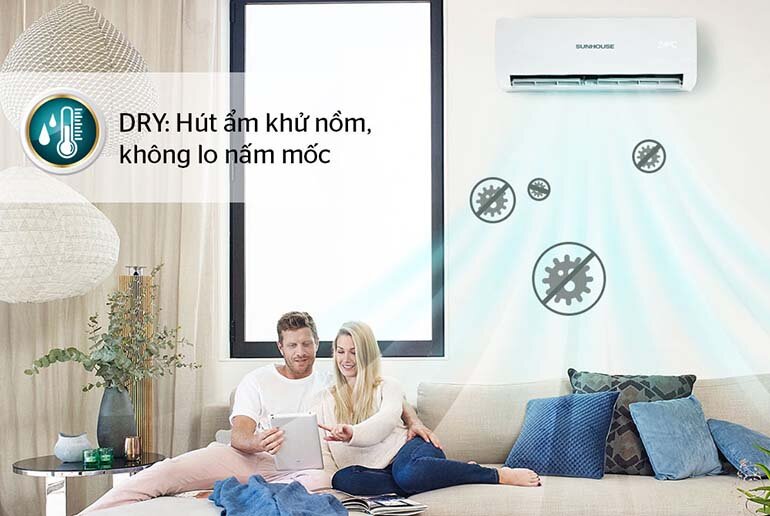 Điều hòa - Máy lạnh Sunhouse SHR-AW09C120 - 1 chiều, 9000 BTU