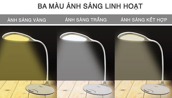 Đèn bàn cảm ứng 3 màu ánh sáng Tiross TS1802 màu sữa Đèn bàn cảm ứng 3 màu ánh sáng Tiross TS1802 màu sữa