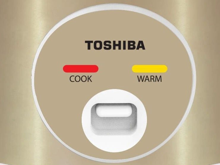 Nồi cơm điện Toshiba có 2 đèn báo khi nấu  Nồi cơm điện Toshiba