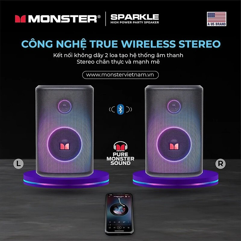 Loa Bluetooth Monster Sparkle