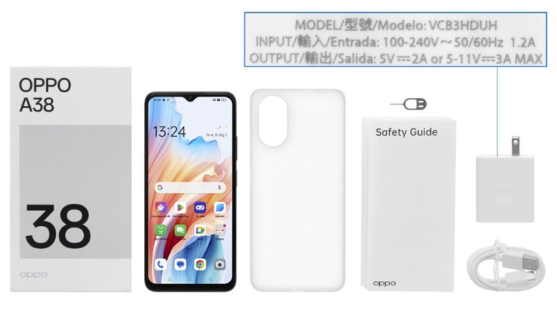 Điện thoại OPPO A38 mở hộp