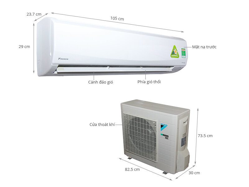 Máy lạnh Daikin Inverter 2.5 HP FTKC60NVMV