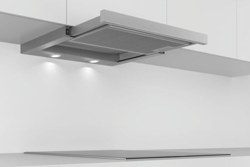 Hiệu suất và độ ồn khi dùng máy hút mùi Bosch DFL064W53B (ảnh: Bosch).