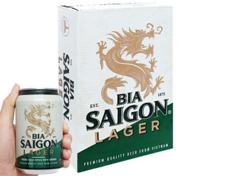 Giá bia Sài Gòn xanh Lager bao nhiêu tiền?