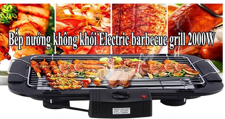 Bếp nướng không khói Electric barbecue grill 2000W