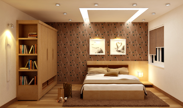 Đèn trần thạch cao phòng ngủ