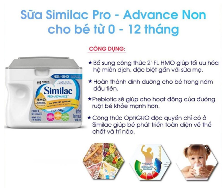 Sữa Similac Pro Advance HMO Non GMO