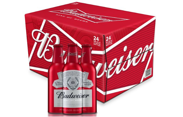 Giá thùng 24 chai bia Budweiser chai 330ml bao nhiêu tiền?