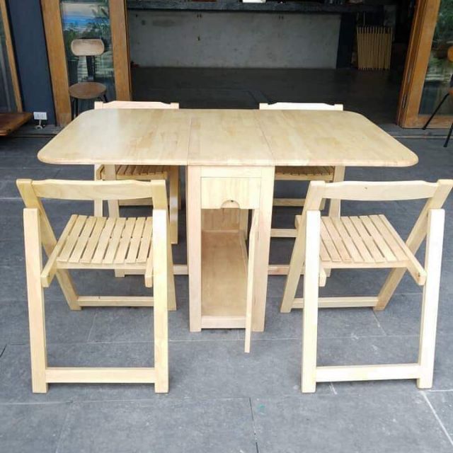 bộ bàn ăn gấp gọn