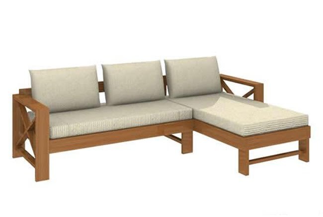 sofa gỗ chữ L