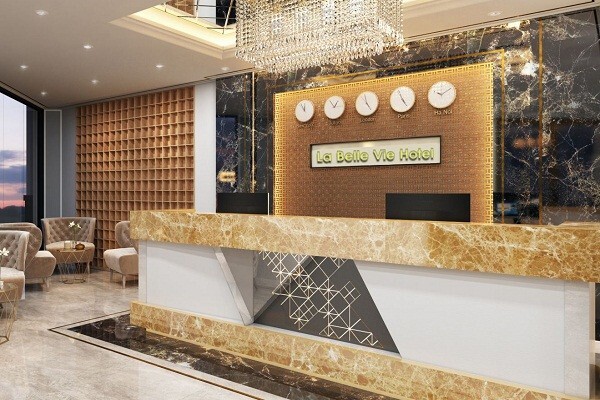 quầy lễ tân đẹp