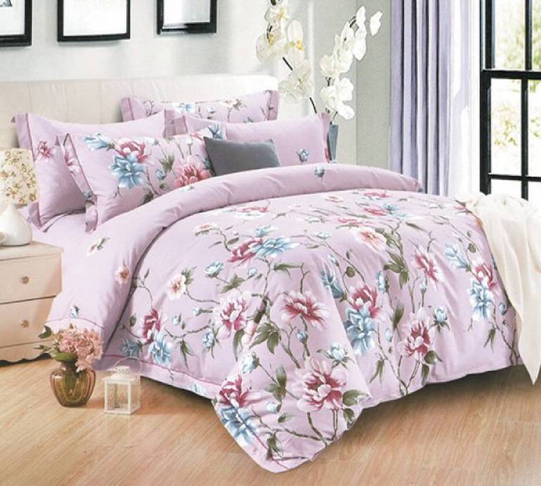 Ga trải giường cotton Hàn Quốc Yoona Korea Carnation