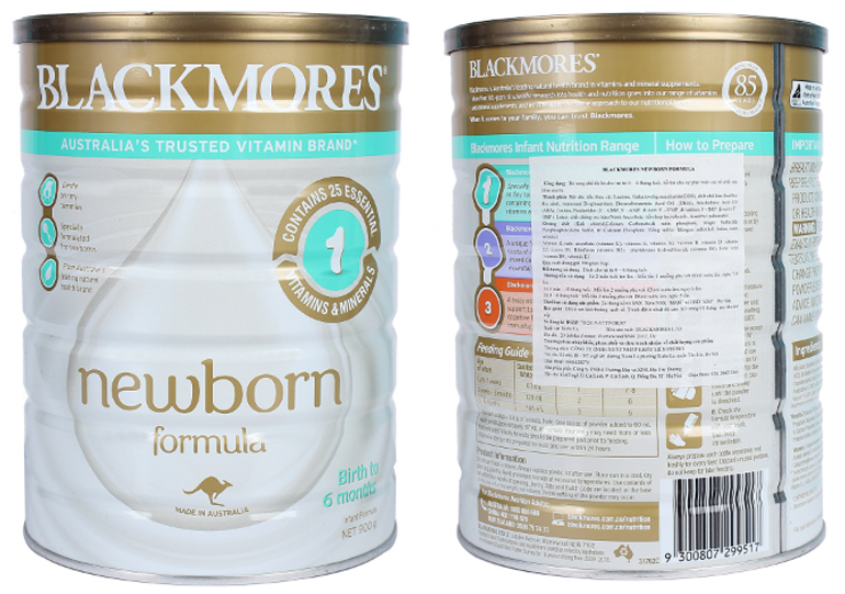 Sữa Blackmores số 1 là sữa bột công thức cho trẻ sơ sinh từ 0 - 6 tháng tuổi