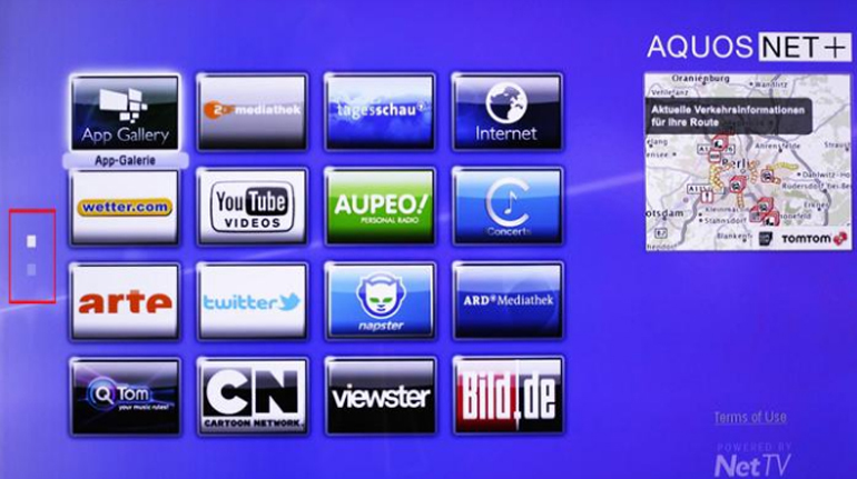 Ấn phím Back để chọn biểu tượng ứng dụng bạn mới tải về. Sử dụng các phím mũi tên trên điều khiển từ xa để tìm các ứng dụng mới nhất.