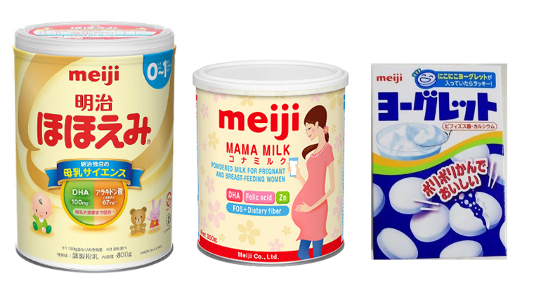 Ngoài sữa bột cho trẻ sơ sinh thì sữa Meiji của Nhật còn có những loại nào?