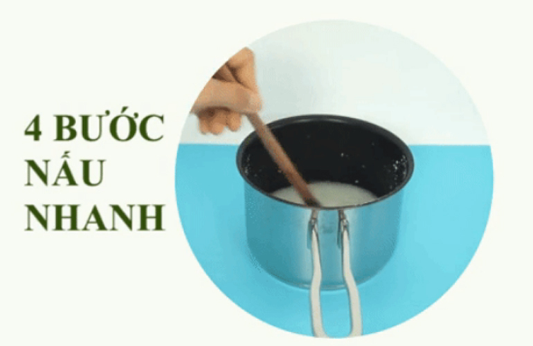 Cách nấu bột ăn dặm Mabu cho bé