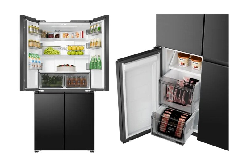 Tủ lạnh Aqua inverter AQR-M570XA(FS) dung tích