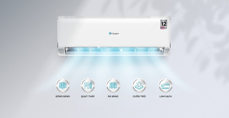 Điều hòa Casper JC-09IU36 mới 2025 giá chỉ 4,8 triệu đồng, làm mát tốt nhưng cũng có nhược điểm