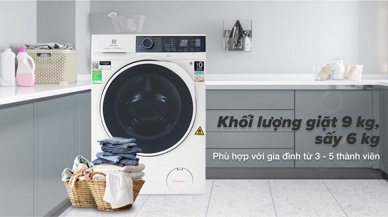 máy giặt electrolux 9kg ewf9024p5wb