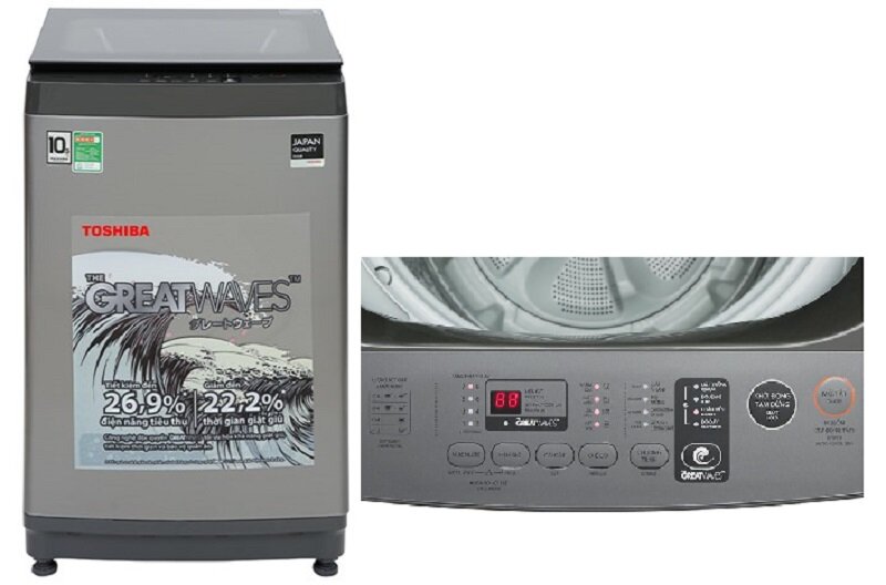 Giá máy giặt Toshiba AW-UK1150HV chỉ còn 5,5 triệu đồng, chất lượng vẫn rất ổn!
