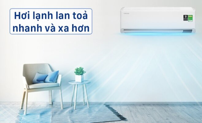 Điều hòa Samsung trang bị công nghệ Fast Cooling cho hiệu quả làm mát nhanh và dễ chịu