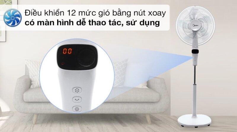4 đặc điểm nổi bật của quạt cây Midea FS40-15DR hấp dẫn người dùng Việt