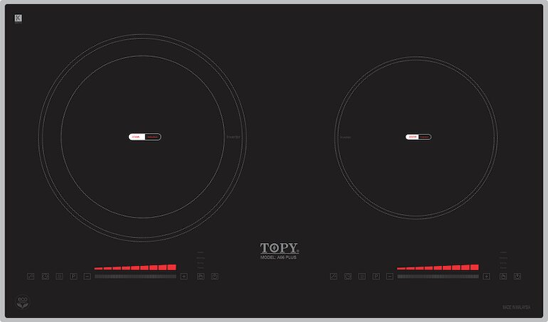 Bếp từ âm 2 vùng nấu Topy A66 