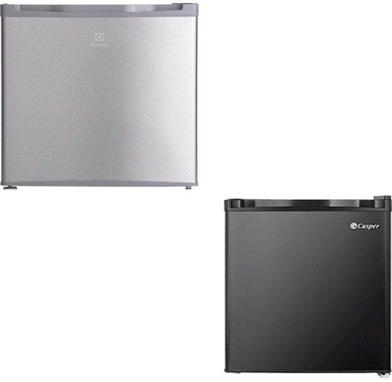 So sánh tủ lạnh mini Electrolux EUM0500SB 50 lít và tủ lạnh mini Casper 44L RO-45PB 