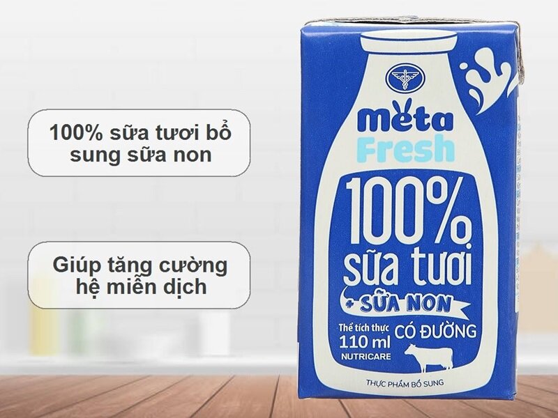 sữa tươi bổ sung sữa non Meta Fresh 