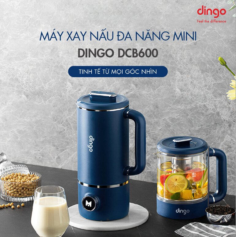 Máy làm sữa hạt Dingo DCB600 có nhiều chương trình nấu tiện ích