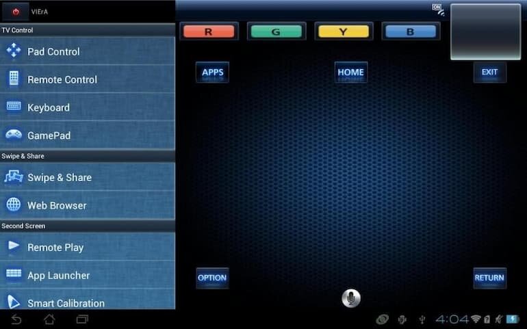 Phần mềm điều khiển tivi Casper bằng điện thoại - Viera Remote 2