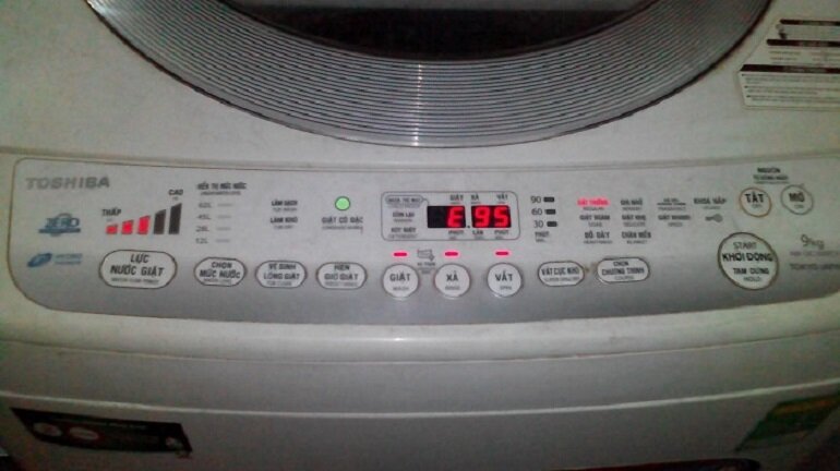 Mã lỗi E95 máy giặt Toshiba