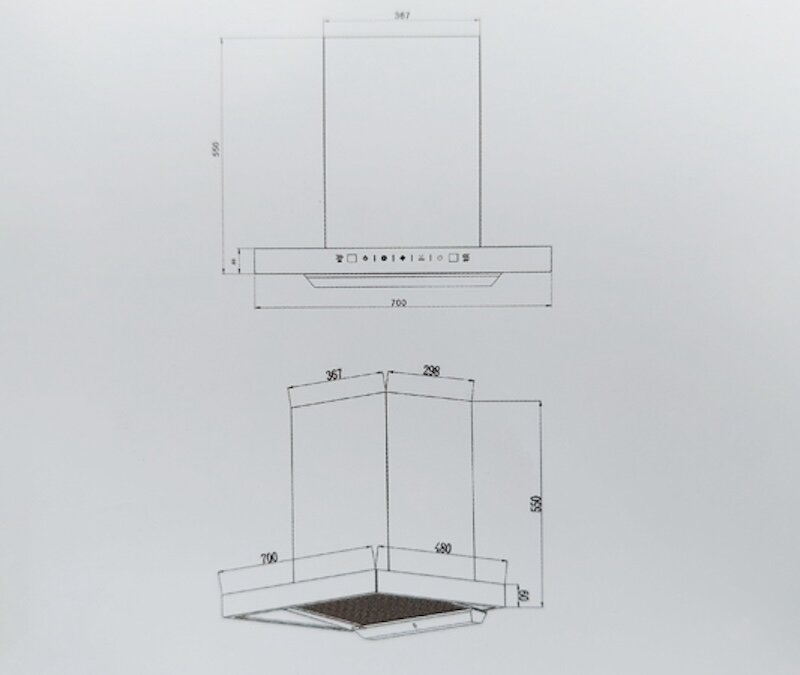 Máy hút mùi Fermi SH-003 công suất lớn, vận hành êm ái, bảo hành chính hãng