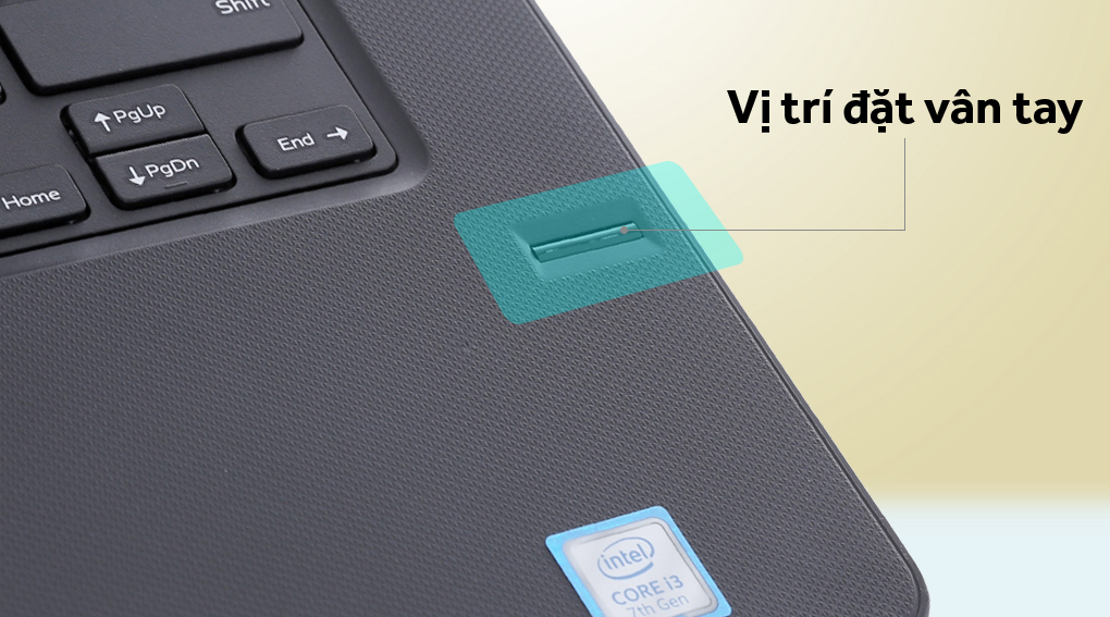 Bảo mật vân tay trên laptop Dell Vostro hiện đại