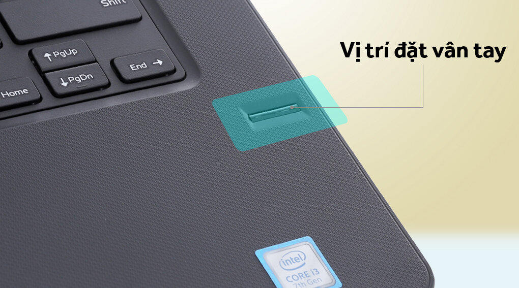 Bảo mật vân tay trên laptop Dell Vostro hiện đại 