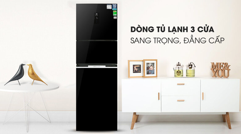 Tủ lạnh Electrolux Inverter 337 lít EME3700H-H có thiết kế sang trọng