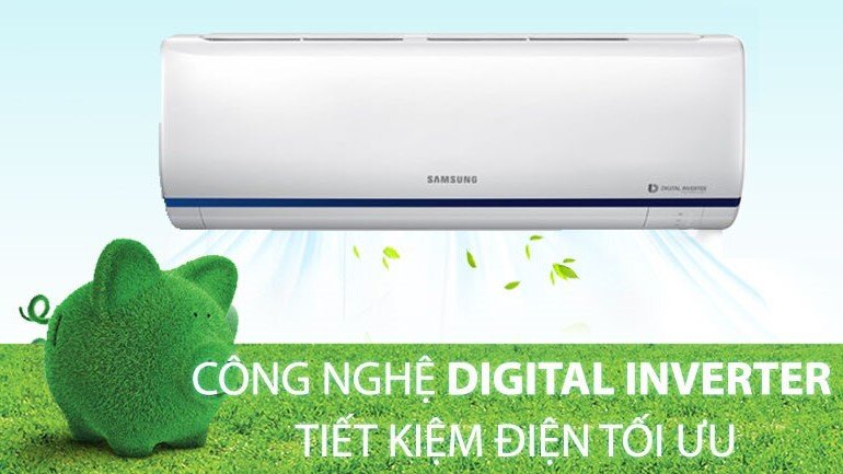Công nghệ Digital Inverter tiết kiệm điện được trang bị trang điều hòa Samsung 2 chiều 