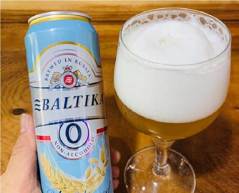 Bia không cồn Baltika của Nga - Giá tham khảo: 33.000 vnđ/ lon 500ml