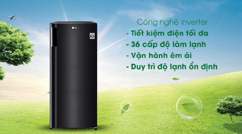 Tủ đông LG Inverter 165 lít GN-F304WB