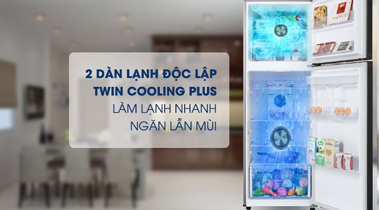 Công nghệ làm lạnh nhanh và khử mùi tuyệt vời Twin Cooling Plus