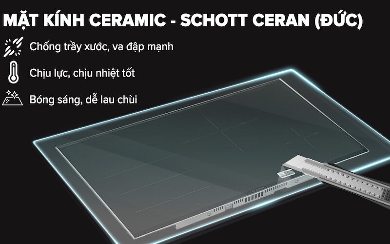 Bếp từ Bosch PXE875DC1E: Nâng tầm không gian bếp của bạn