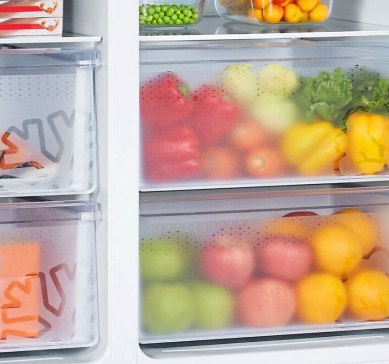Tủ lạnh Side by Side Casper giúp giữ trọn hương vị tươi ngon của thực phẩm