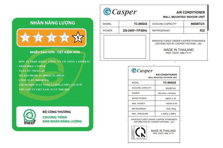 máy lạnh inverter Casper TC-09IS35 có tốn điện không