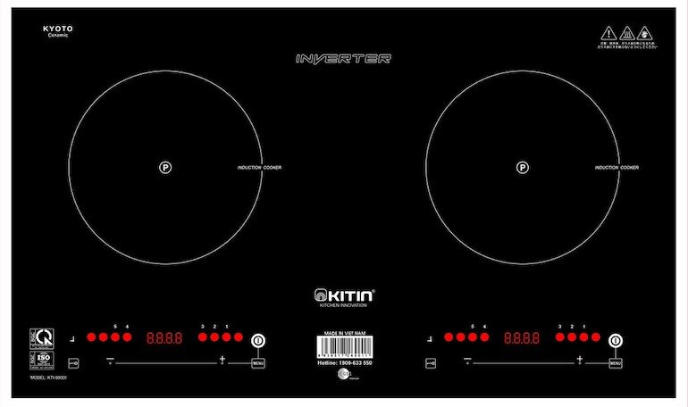 Bếp từ âm 2 vùng nấu Kitin KTI-900DI